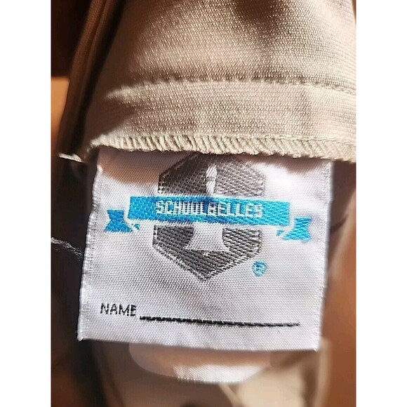 School Bells Girls Size 12 Beige Pleated Wrap Around Flare Uniform Skirt - Picture 7 of 8